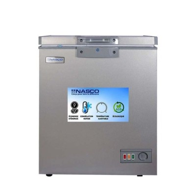 Nasco Congélateur Horizontal - NAS-200FL - 150L- 1 Panier A L'Interieur - Gris