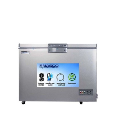 Nasco Congélateur Horizontal  NAS-350FL - 275L - 1 Porte - Gris