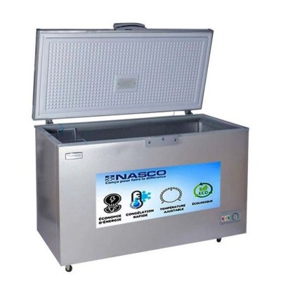Nasco Congélateur Horizontal - NAS-425FL-DS - 318 Litres Net - 1 Porte - Gris Foncé