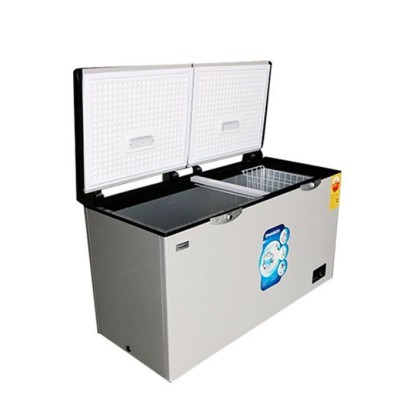 Nasco Congelateur Horizontal - NAS-550FL-DD-DS - Dark Silver - 2 Portes - 2 Paniers - 450Lt Net - 220-240V