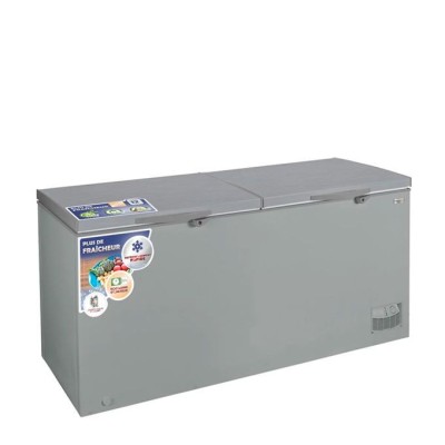 Nasco Congelateur Horizontal - NAS-900FL-DD-DS - Dark Silver - 2 Portes - 2 Paniers - 725Lt Net - 220-240V
