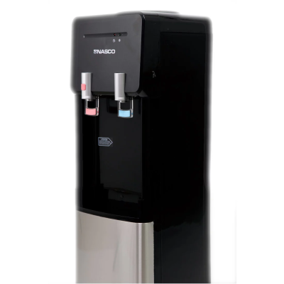 NASCO DISTRIBUTEUR D'EAU 2 ROBINETS NOIR-ARGENTE- NAS-WD-1115-B2