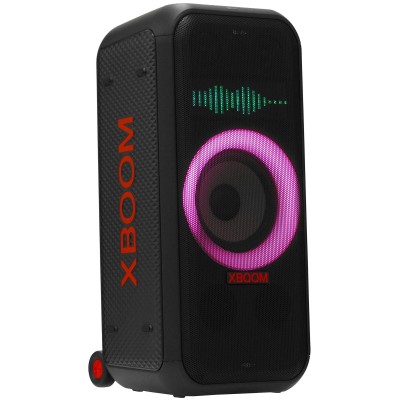 Enceinte Bluetooth portable pour fêtes LG XBOOM avec LED pixel et éclairage anneau multicolore